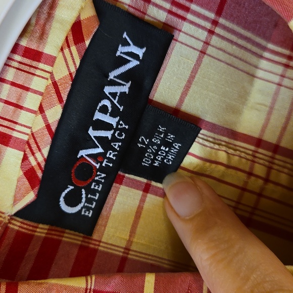 Ellen Tracy Company 100% silk midi dress with matching cinch belt. - Picture 2 of 6